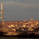 Nad Prahou zapadalo slunce