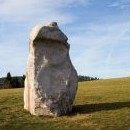 Monument připomínající výkony horolezce Radka Jaroše